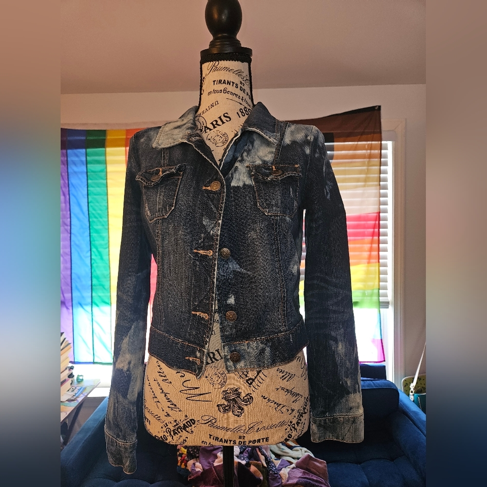 Floral Patchwork Denim Jacket - image 2
